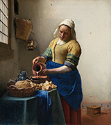 The Milkmaid c1658 By Johannes Vermeer
