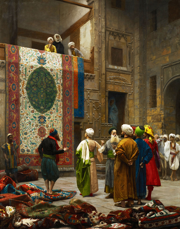 The Carpet Merchant c1887 by Jean Leon Gerome | Oil Painting Reproduction