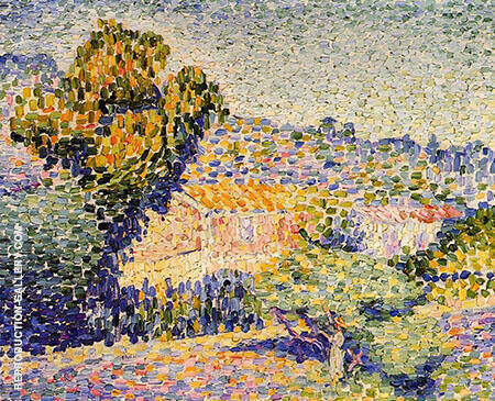 The Pink House by Henri Edmond Cross | Oil Painting Reproduction