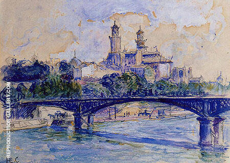 The Seine by the Trocadero | Oil Painting Reproduction