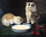Three Kittens By Sidney Lawrence Brackett