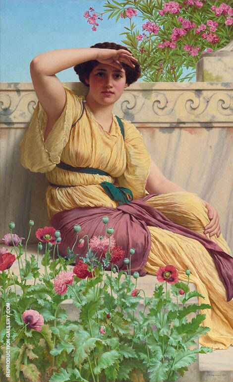 A Tryst by John William Godward | Oil Painting Reproduction