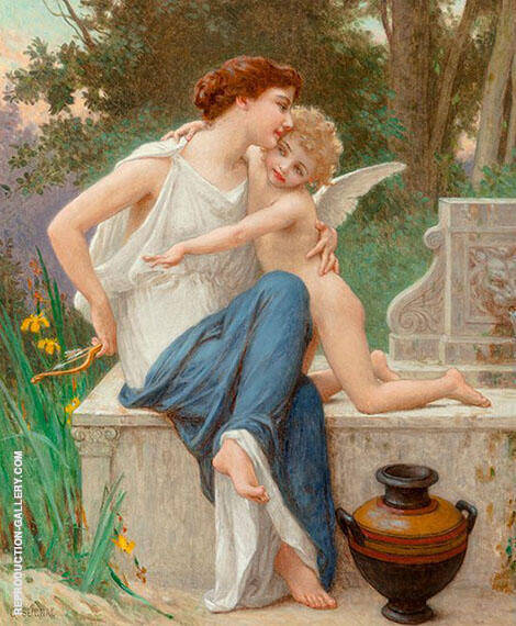 Disarming Cupid by Guillaume Seignac | Oil Painting Reproduction