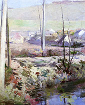 Giverny from The River Epte c1890 By Theodore Robinson