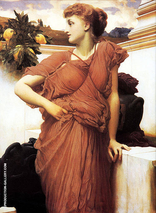 At the Fountain by Frederic Leighton | Oil Painting Reproduction