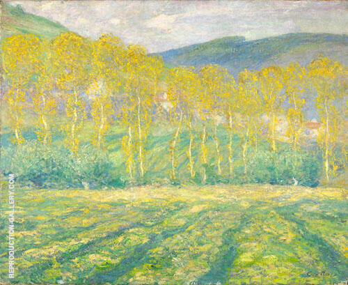 Yellow Trees Giverny by Guy Rose | Oil Painting Reproduction