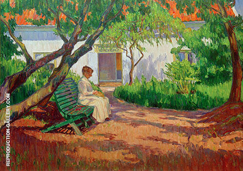 In the Garden by Karl Nordstrom | Oil Painting Reproduction