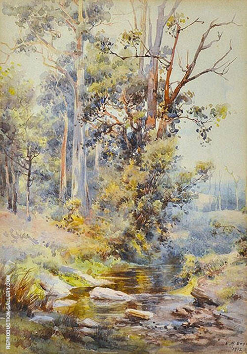 Down The Creek 1912 by Emma Minnie Boyd | Oil Painting Reproduction