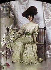 Portrait der Contessa Nerina Pisani Volpi di Misurata 1906 By Vittorio Matteo Corcos