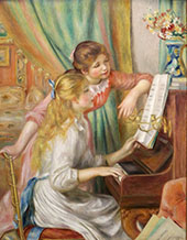 Young Girls at the Piano 1892 By Pierre Auguste Renoir