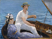 Boating 1874 By Edouard Manet