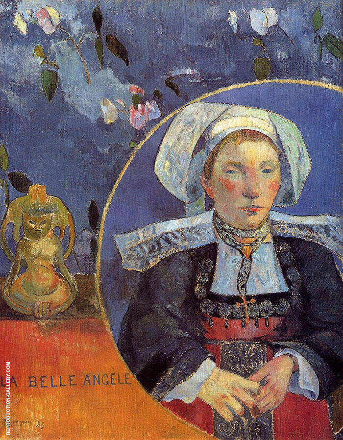 La Belle Angele Madam Satre The Inkeeper At Pont Aven 18 Painting By