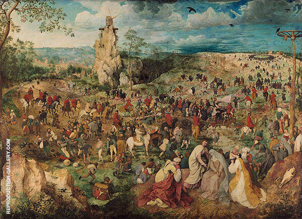 The Procession to Calvary, Carrying the Cross of Christ 1564 | Oil Painting Reproduction