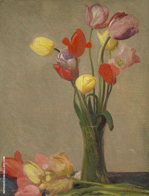 Still Life with Tulips 1920 | Oil Painting Reproduction