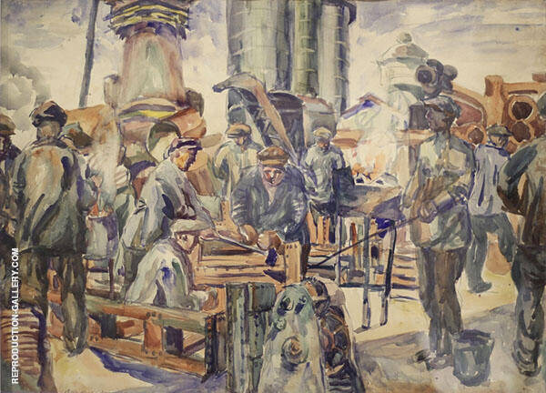 Workers of The Kerch Factory 2 | Oil Painting Reproduction