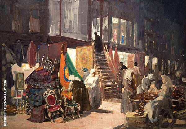 Allen Street 1905 by George Luks | Oil Painting Reproduction