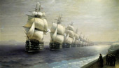 Parade of the Black Sea Fleet 1849 By Ivan Aivazovsky