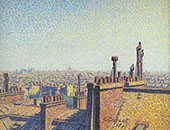 The Roofs of Paris Afternoon 1899 By Gustave Cariot