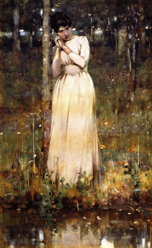 The Girl in White 1886 by George Henry | Oil Painting Reproduction