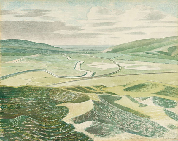 Floods at Lewes by Eric Ravilious | Oil Painting Reproduction