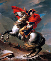 Napoleon Crossing The Alps By Jacques-Louis David