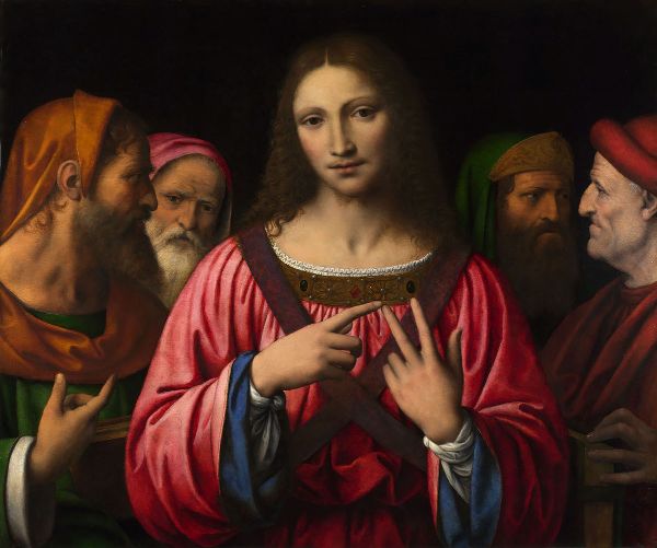 Christ among Doctors c1515 by Bernardino Luini | Oil Painting Reproduction