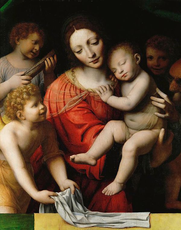 Madonna and Child with St Catherine and Barbara | Oil Painting Reproduction