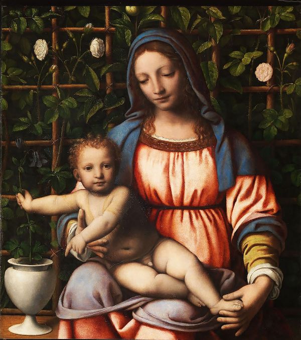 Madonna in the Rose Garden c1516 | Oil Painting Reproduction