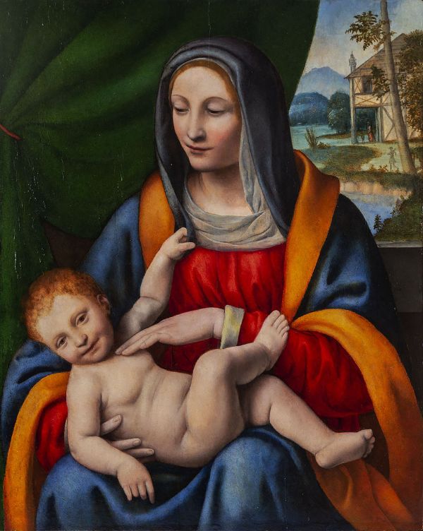 Madonna with the Child by Bernardino Luini | Oil Painting Reproduction