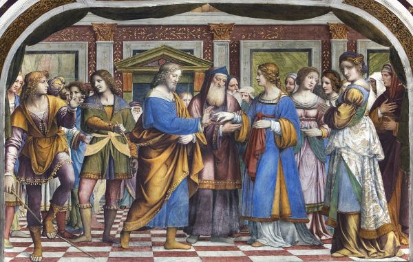 Marriage of the Virgin Mary 1525 | Oil Painting Reproduction