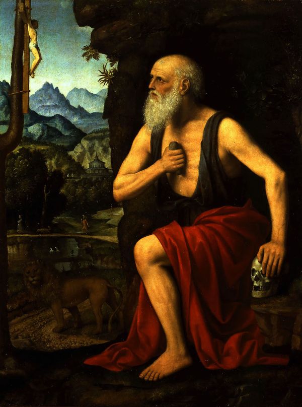 Saint Jerome in Penitence by Bernardino Luini | Oil Painting Reproduction