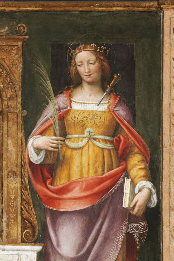 Saint Justina by Bernardino Luini | Oil Painting Reproduction