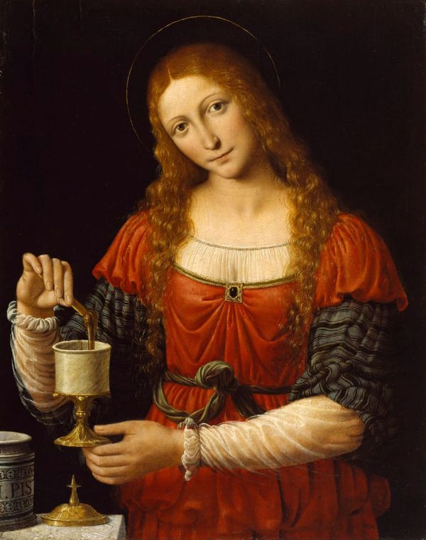 Saint Mary Magdalene c1524 by Bernardino Luini | Oil Painting Reproduction