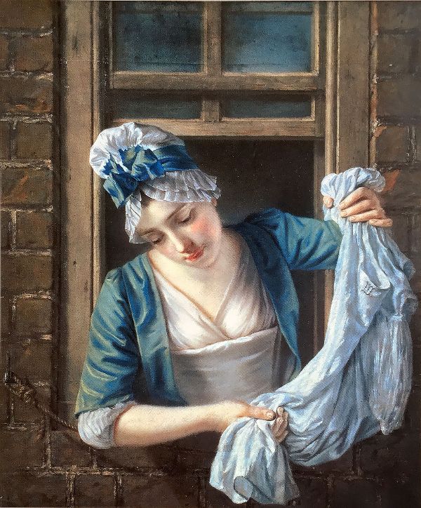 The Laundry Maid 1 by Henry Morland | Oil Painting Reproduction