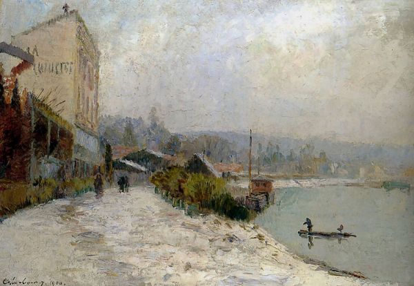 The Seine at Bas Meudon by Albert Lebourg | Oil Painting Reproduction