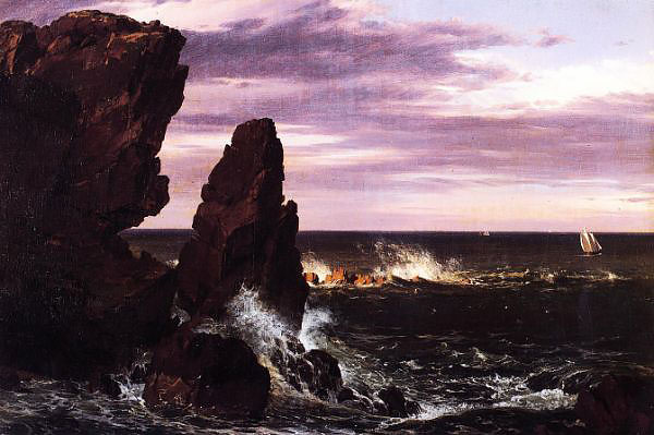 Coast Scene 1852 by Frederic Edwin Church | Oil Painting Reproduction