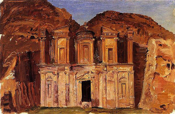 Ed Deir Petra Jordan 1868 | Oil Painting Reproduction