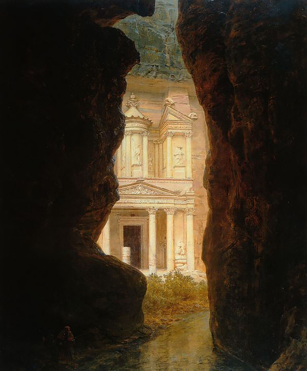 El Khasne Petra 1874 by Frederic Edwin Church | Oil Painting Reproduction