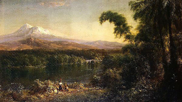 Figures in an Ecuadorian Landscape 1872 | Oil Painting Reproduction