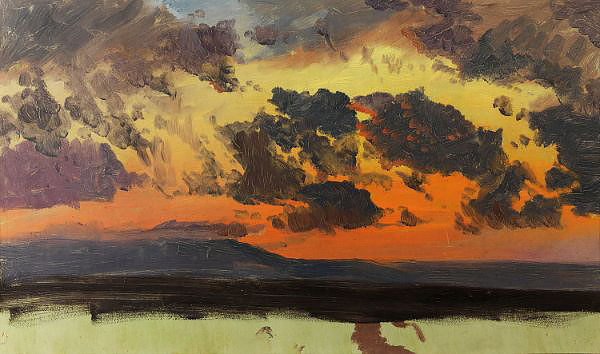 Sky at Sunset Jamaica West Indies 1865 | Oil Painting Reproduction