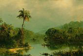 Tropical Landscape c1855 By Frederic Edwin Church