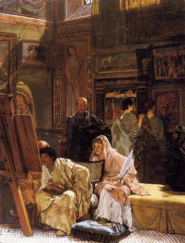 A Picture Gallery in Rome 1874 | Oil Painting Reproduction