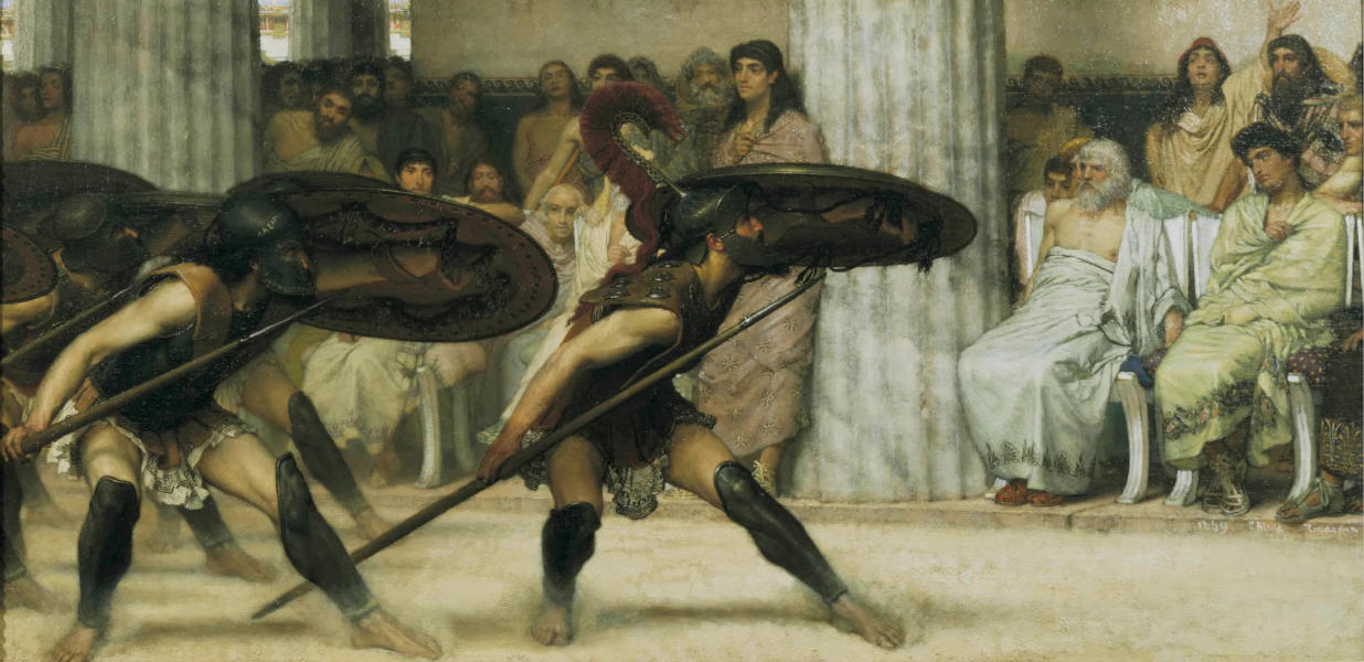 A Pyrrhic Dance 1869 by Lawrence Alma Tadema | Oil Painting Reproduction