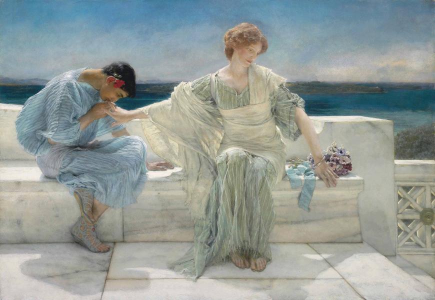 Ask Me or More 1906 by Lawrence Alma Tadema | Oil Painting Reproduction