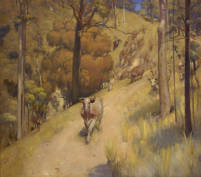 A Mountain Muster by Tom Roberts | Oil Painting Reproduction