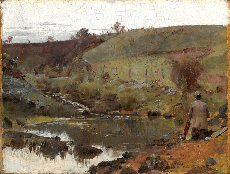 A Quiet Day On Darebin Creek by Tom Roberts | Oil Painting Reproduction