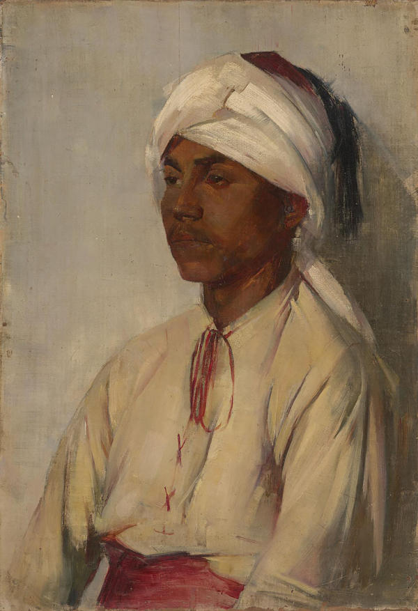 A Turbaned Man C1892 by Tom Roberts | Oil Painting Reproduction