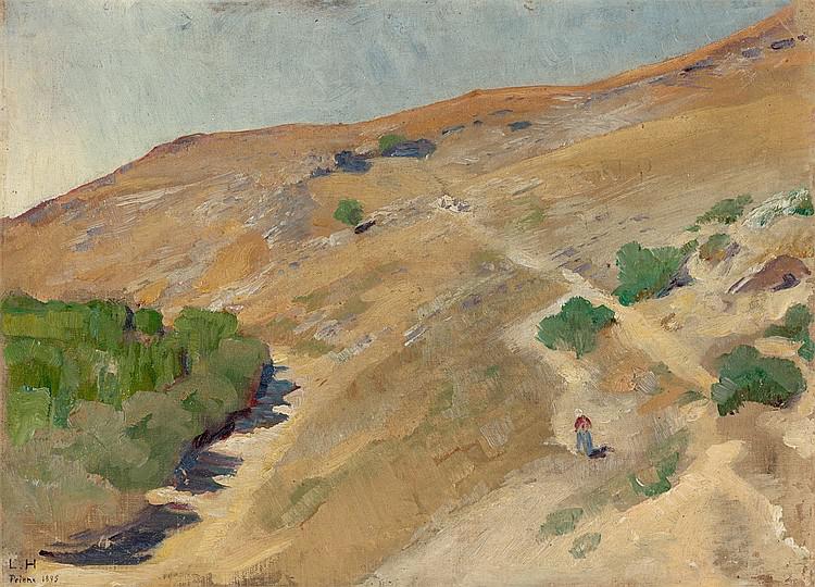 Greek Landscape by Ludwig von Hofmann | Oil Painting Reproduction