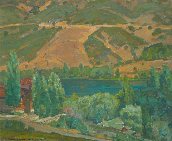 Malibou Lake CA 1940 by William Wendt | Oil Painting Reproduction