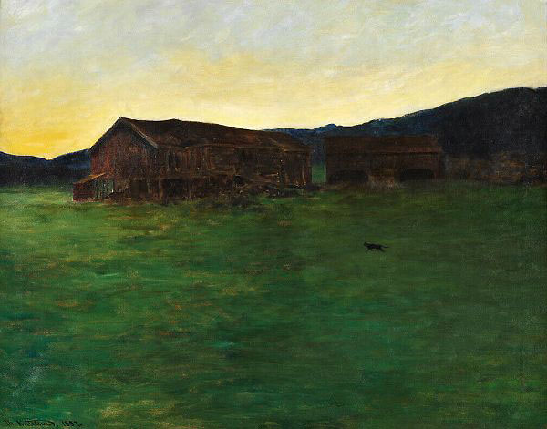 Evening at the Soletunet In Eggedal | Oil Painting Reproduction